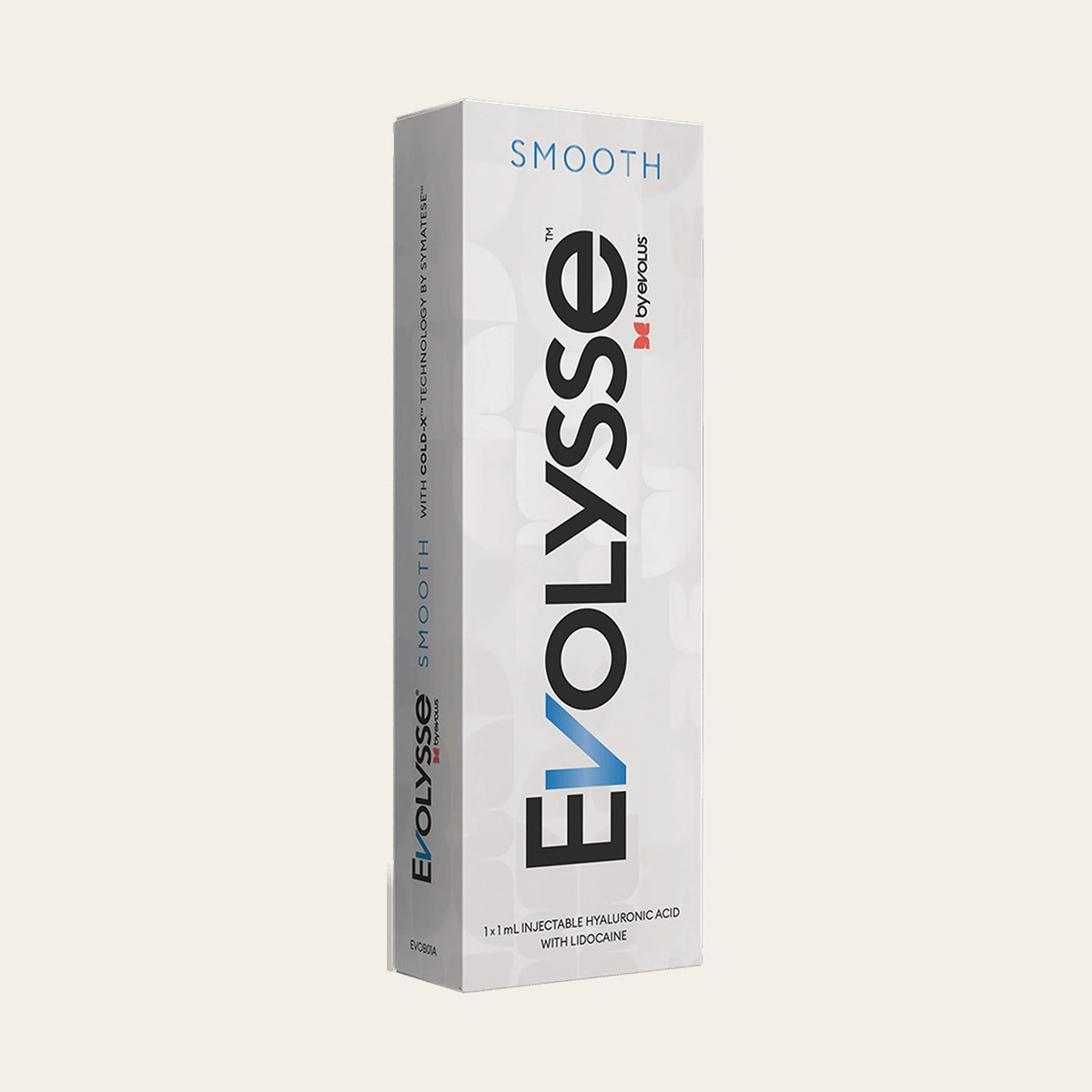 Evolysse Smooth by Evolus, 1 x 1 mL injectable hyaluronic acid with lidocaine