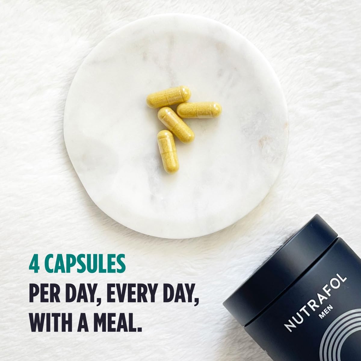 Nutrafol Men’s Hair Growth Supplements – Clinically Proven for Thicker, Stronger Hair  - NOT THE VEGAN VERSION-