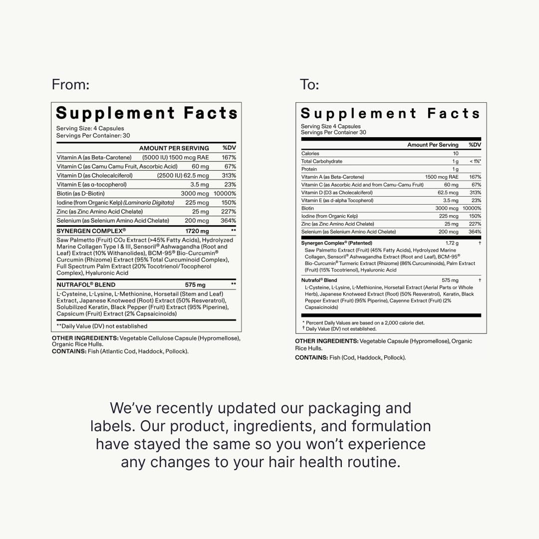 Nutrafol Men’s Hair Growth Supplements – Clinically Proven for Thicker, Stronger Hair  - NOT THE VEGAN VERSION-